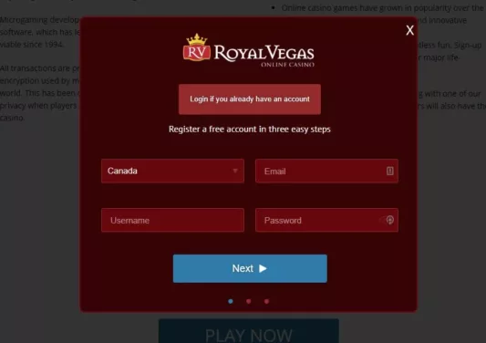 Royal Vegas Casino Sign In