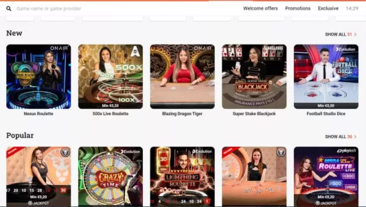 leovegas live casino