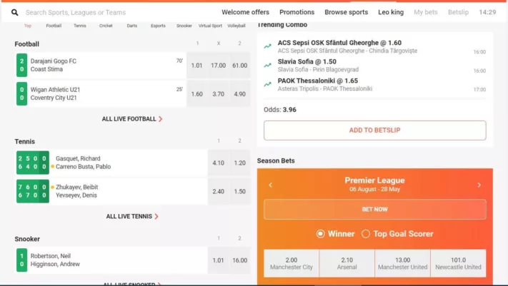 leovegas sportsbook