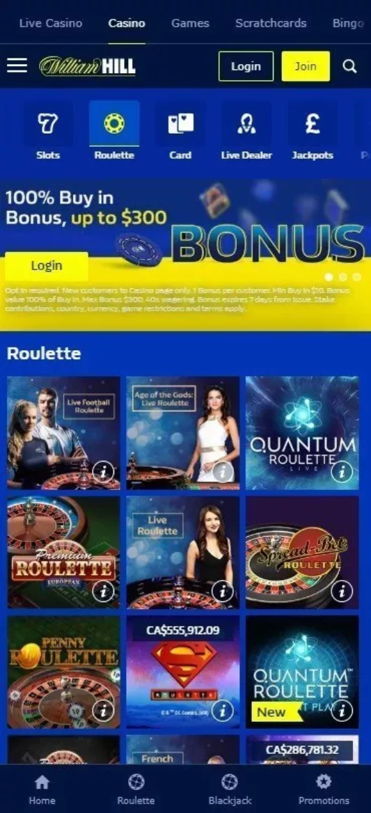 William Hill Roulette