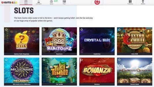 Guts slot games