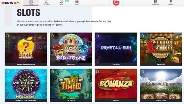 Guts slot games