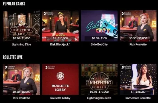 Rizk Casino Screenshot 4