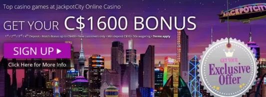 Jackpot City Welcome Bonus-min