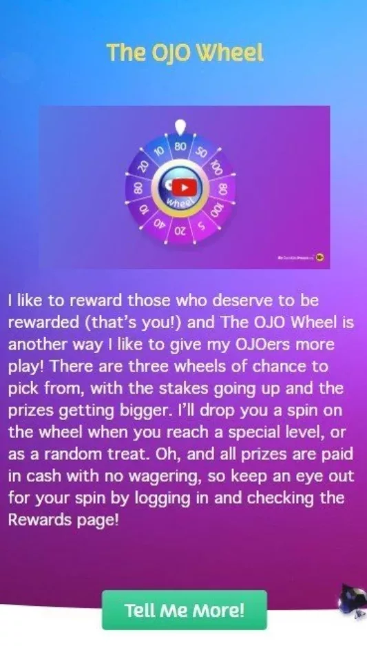 Playojo the OJO wheel