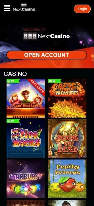 Next Casino lobby