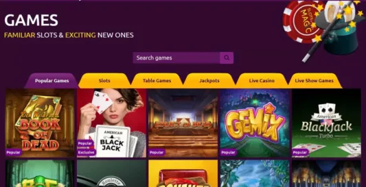 slotsmagic casino games