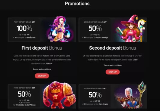 Betchan Casino Promotions