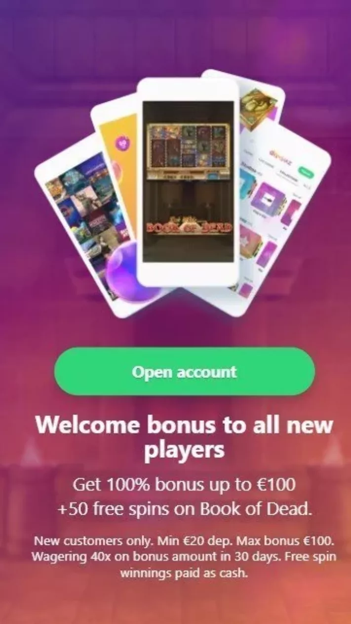 Dreamz Casino welcome bonus