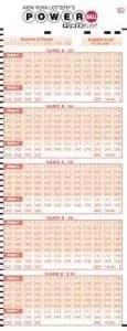 Powerball Lottery Slip