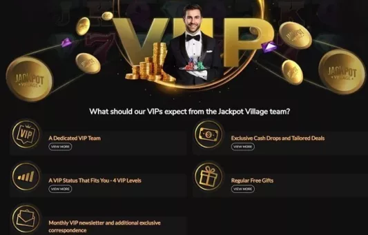 Jackpot Village VIP page