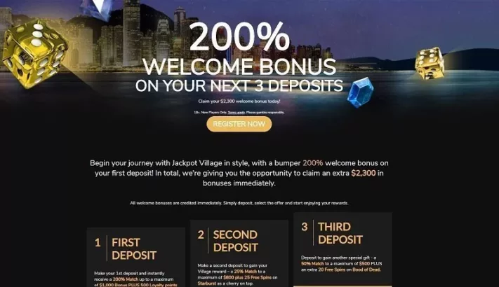 Jackpot Village promotions and bonuses