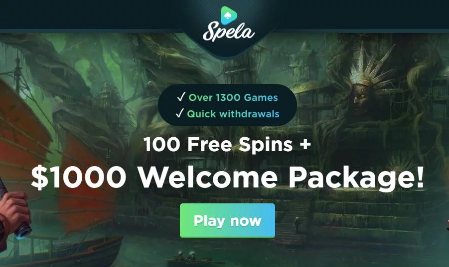 Spela Casino - Welcome Package Screenshot
