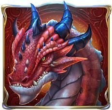 Rise of Merlin symbol - red dragon