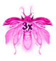 Firefly Frenzy pink firefly symbol