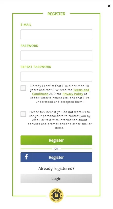 Lapalingo sign up page screenshot