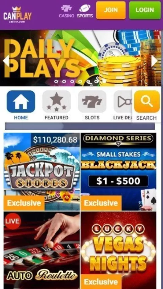 CanPlay Casino games