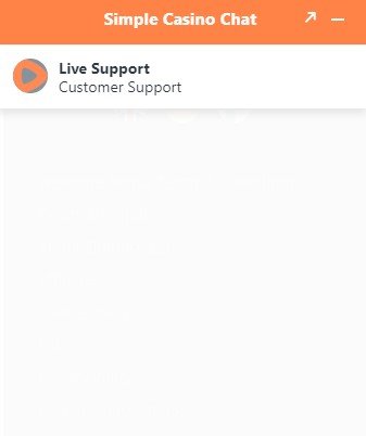 Simple Casino chat support