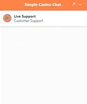 Simple Casino chat support