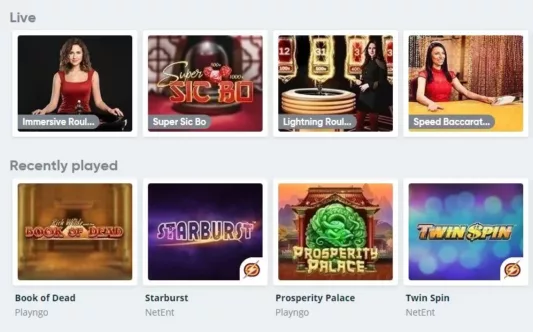 Simple Casino games