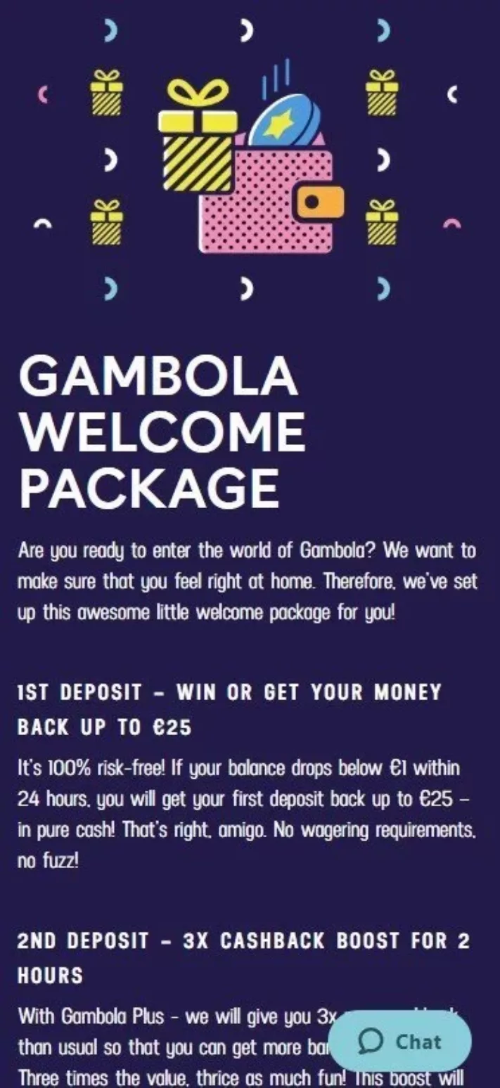 Gambola Casino promotions