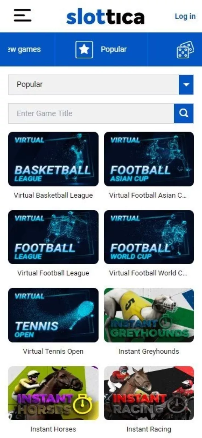 Slottica Virtual Sports