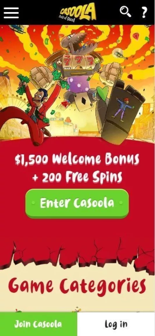 Casoola Casino Welcome Bonus