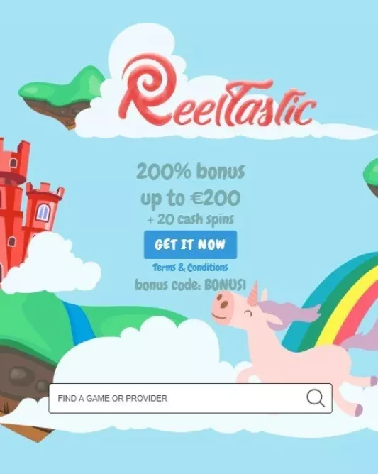 Reeltastic welcome bonus