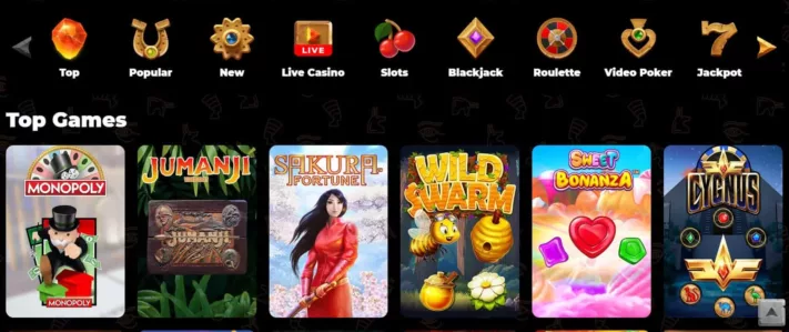 Amun Ra Casino top games