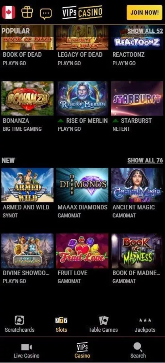 VIPs casino slots