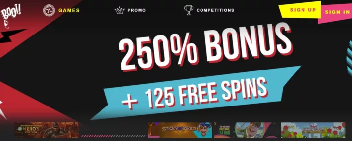 Booi Casino welcome bonus