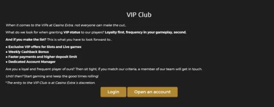 Casino Extra VIP club