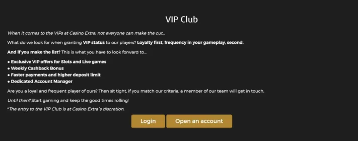 Casino Extra VIP club