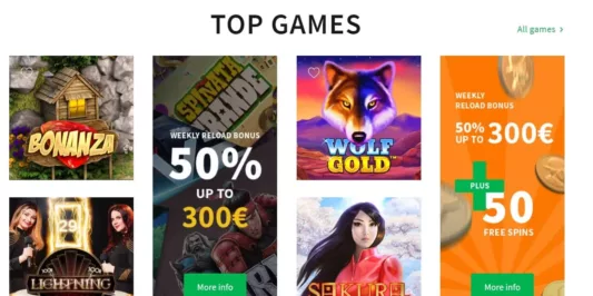 DozenSpins Top Games