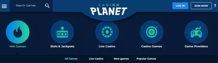 Casino Planet games