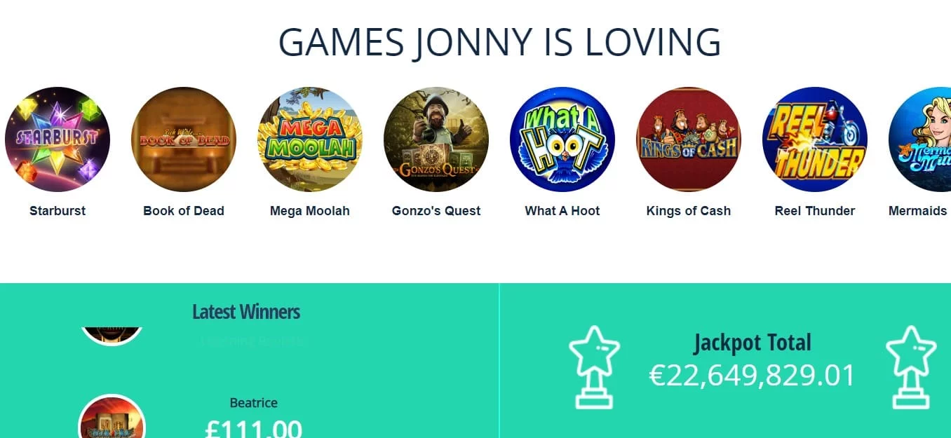 Jonny Jackpot Games