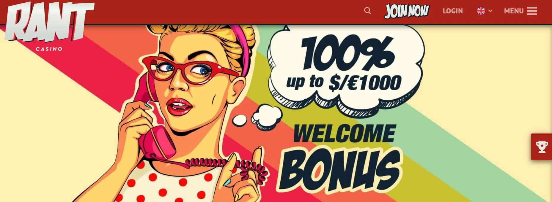 Rant Casino welcome bonus-min