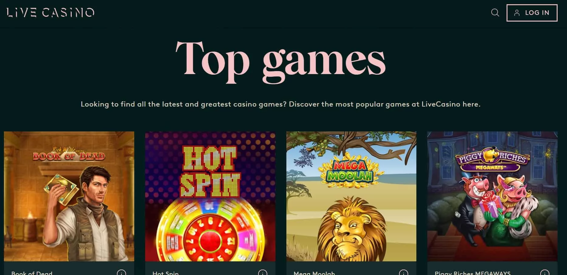Live Casino top games-min