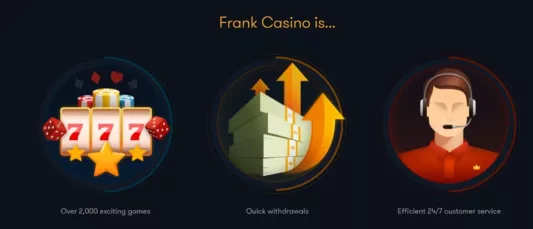 frank casino selling points