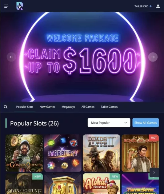 Rush Casino bonus screenshot