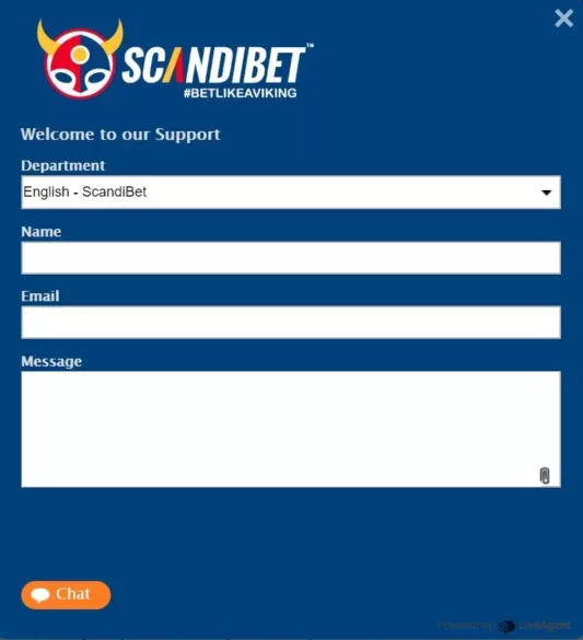 Scandibet Live Chat