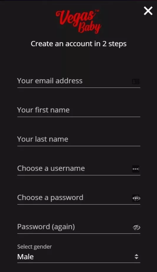 vegas baby login