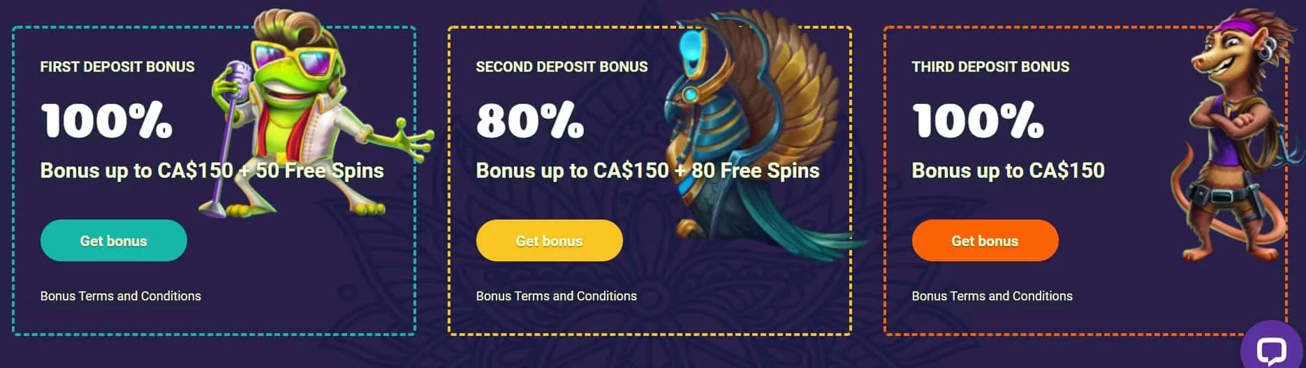 Samosa Casino welcome bonuses-min