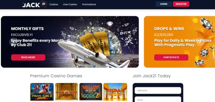 jack21 casino homepage-min
