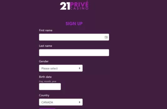 21prive casino login