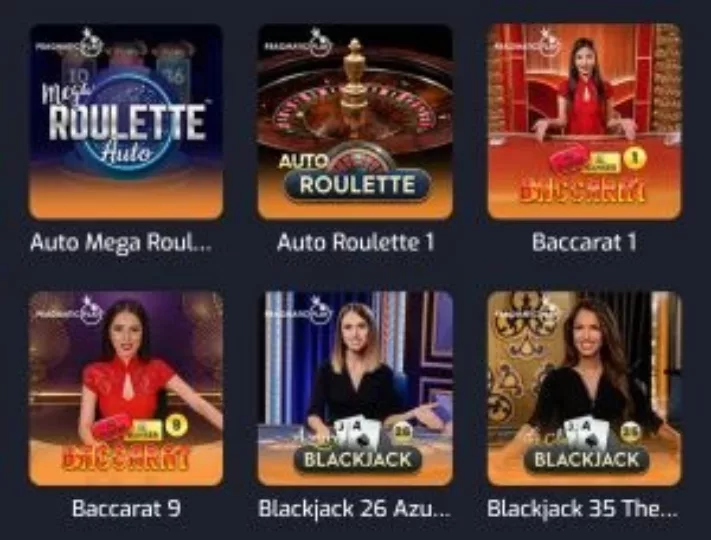 Betroom24 Casino jeux en direct