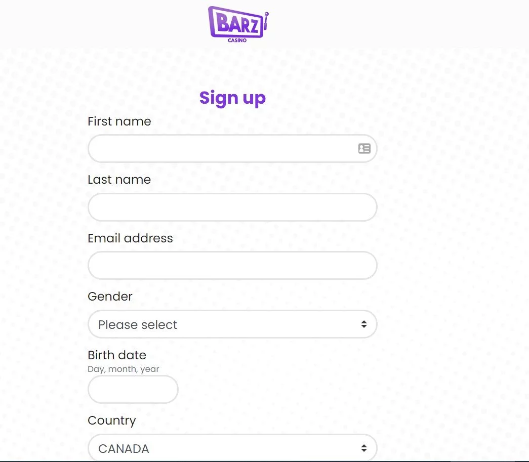 barz casino login