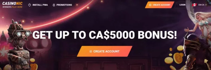 casinonic welcome bonus canada-min