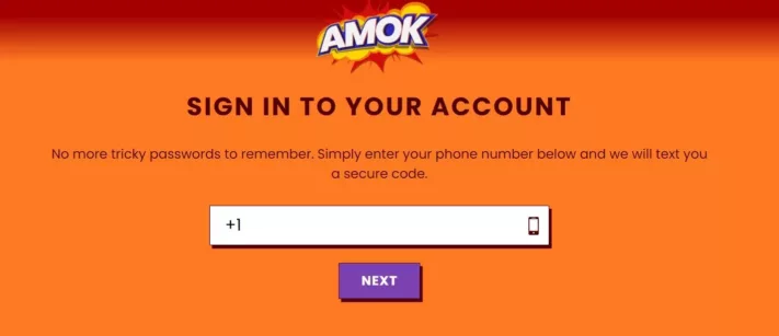 amok casino login