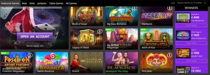 betregal casino featured games
